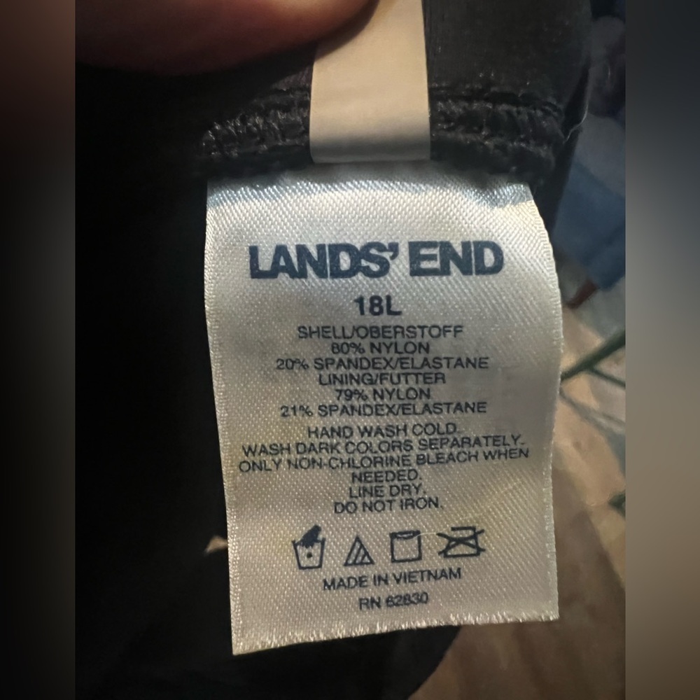 Land’s End Tummy Control Swim Skirt Bottom.  18L. NWOT. - Picture 4 of 4